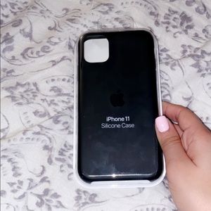 iPhone 11 black Apple silicone case